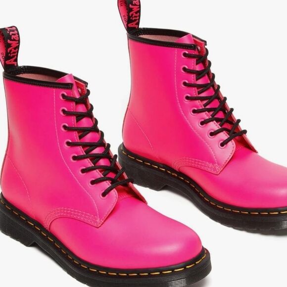 Dr. Martens 1460 Smooth Leather Boot- Clash Pink Smooth